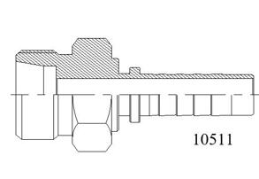 10511公制外螺紋24°內(nèi)錐重系列