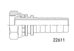 英管內(nèi)螺紋60 °外錐面22611系列